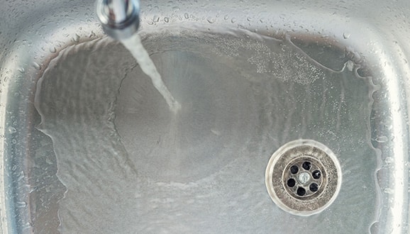 Water Going Down Drain