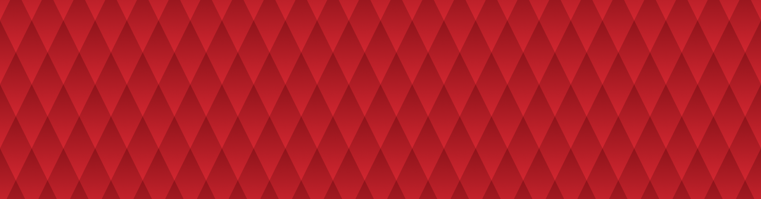 Red diamond-pattern background with alternating light and dark diamonds creating a lattice.