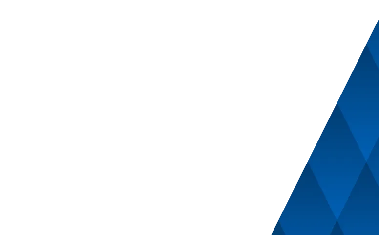 Abstract blue geometric pattern with diamond shapes along the right edge on a black background.