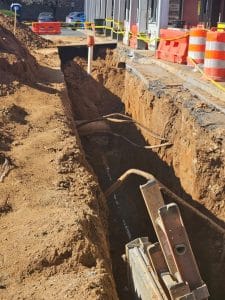 8 10 To 20 Foot Trench Houses New Sewer Pipe