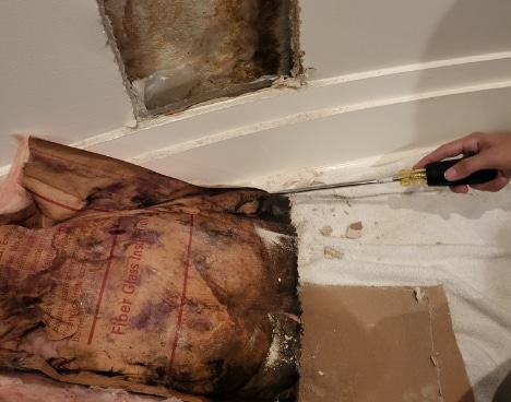 Leaking Pipe in Wall