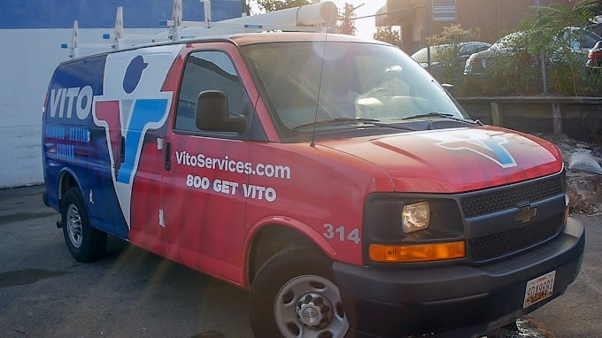 Vito Services Van On Drain Clearing Job